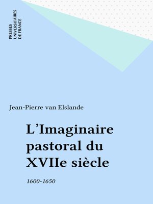 cover image of L'Imaginaire pastoral du XVIIe siècle